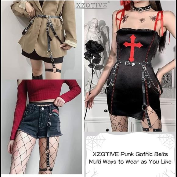 Punk Waist Chain Belt Gothic Rock Women Body Chains Halloween Accessories main image 7
